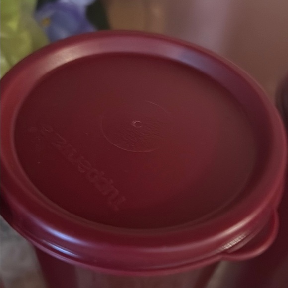 Set of 4 Burgundy Storage Canisters - Picture 4 of 4